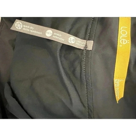 LOLE Run-Up Shorts UPF 50+ Quick Dry Stretch Form BLACK Large NEW W TAGS - Picture 9 of 15